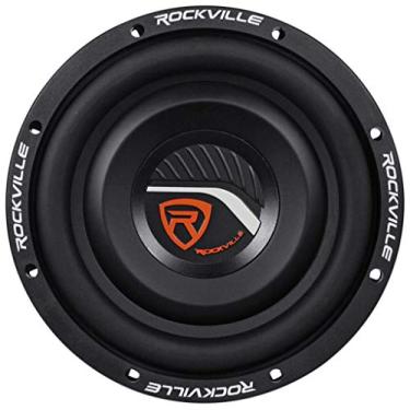 Imagem de Rockville W8T4-S4 subwoofer de carro de montagem rasa de 1000 W de pico de 4 ohm subwoofer de 250 w RMS classificação CEA