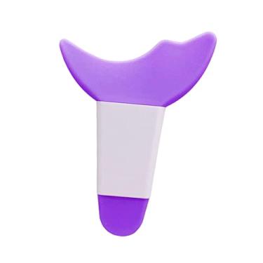 Imagem de menolana Estênceis de Delineador de Silicone Modelo de Silicone, Protetor Auxiliar Reutilizável, Auxiliar de para Assistente, Ferramenta de Auxílio para, 6,9cm x 5cm Roxo
