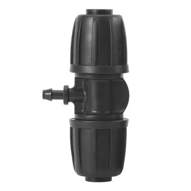 Imagem de pedra farpada tubo de irrigação de 4,T farpado,3 cm anti-queda ajuste de qualidade premium 10 peças acessórios de irrigação em T farpado serve para tubos de fita de gotejamento de 16 mm