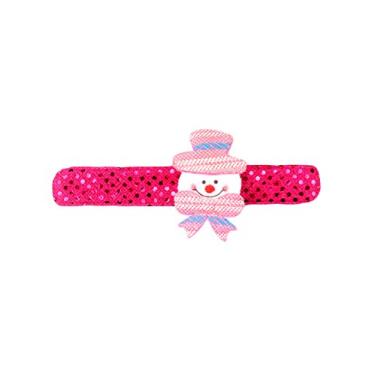 Imagem de Legou Decoração de festa de Natal Pat Circle Anéis de Mão Lantejoulas Boneco de Neve 20 x 25 cm