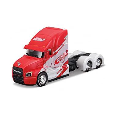 Imagem de Set of 2 pieces International LoneStar Trucks Red and Black Custom Rigs" 1/64 Diecast Models by Maisto"