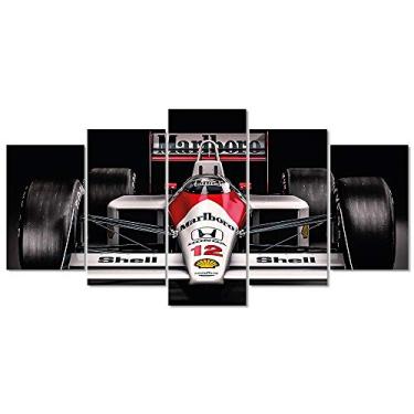 Imagem de Quadro Decorativo Ayrton Senna McLaren F1 Corrida Bar Sala