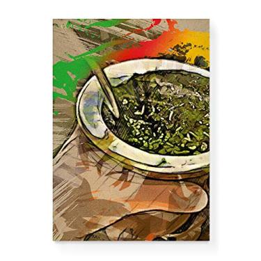 Imagem de Arte Maníacos Quadro Decorativo em Tela Canvas Chimarrão Desenho - 23x16,25cm