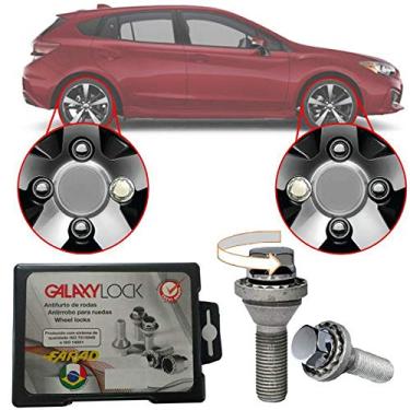 Imagem de Trava Antifurto Anti Roubo de Roda Parafuso Porca Farad Galaxylock Subaru Impreza Com Mais de 10.000 Segredos R/M