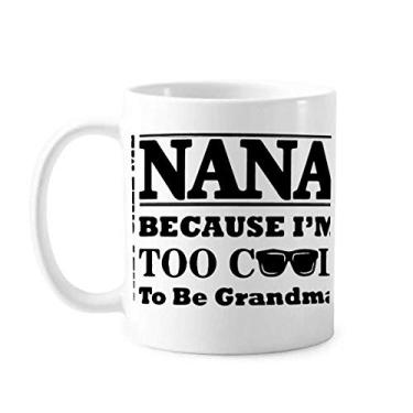 Imagem de Caneca de cerâmica de café porcelana com desenho de avó presente de melhores desejos