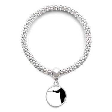 Imagem de DIYthinker Pulseira de prata chinesa Shaolin Stick com arte marcial e pingente de corrente ajustável