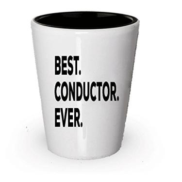 Imagem de Conductor Gifts – Copo de shot – Melhor condutor de todos os tempos – Trem de música de orquestra – Presente engraçado – Chá chocolate quente chocolate vinho cacau (1)
