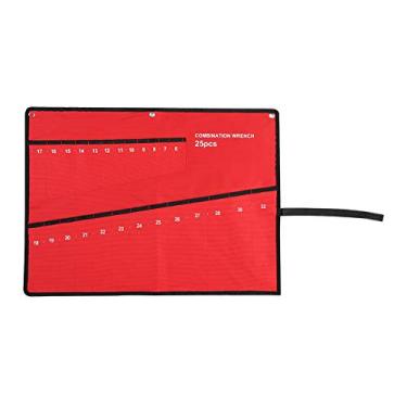 Imagem de Bolsa de armazenamento para ferramentas de enrolar, bolsa de armazenamento de ferramentas com vários bolsos, bolsa de ferramentas de enrolar, bolsa de ferramentas com vários bolsos, organizador de ferramentas para chave inglesa (25 portas)