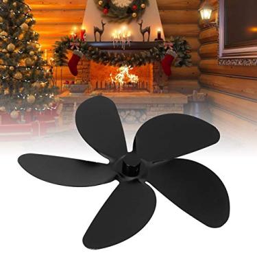 Imagem de Lâmina de ventilador de calor, lâmina de ventilador de liga de alumínio preta, 18 cm, para casa da sala de estar