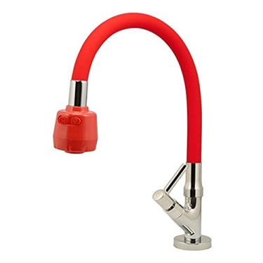 Imagem de Torneira Cozinha Mesa Tubo Gourmet Duplo Jato 1/4v Cor:Vermelho