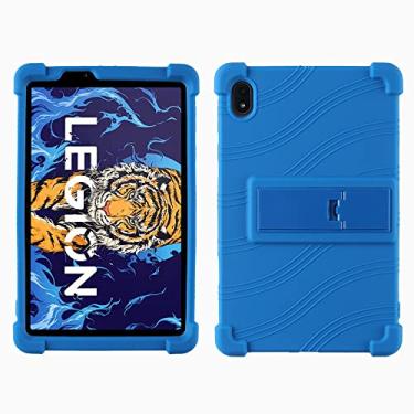 Imagem de QYiiD Capa para Lenovo Legion Y700 TB-9707F 8,8 polegadas, capa protetora macia à prova de choque de silicone leve para crianças Lenovo Legion Y700, azul