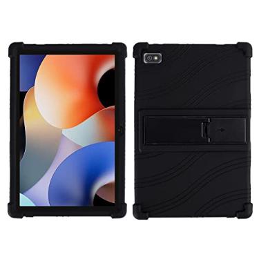 Imagem de QYiiD Capa para Blackview Oscal Pad 10 de 10,1 polegadas, capa protetora de silicone leve para crianças para Oscal Pad 10, preta