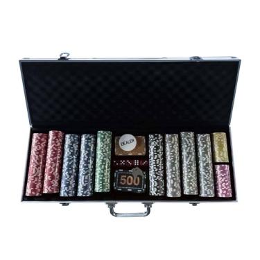 Imagem de Jogo De Poker Com Maleta 500 Fichas 2 Baralhos