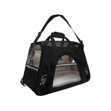 Imagem de Bolsa Transporte Pet 52x35x25 Passeio Viagem Carro Avião para Cães e G