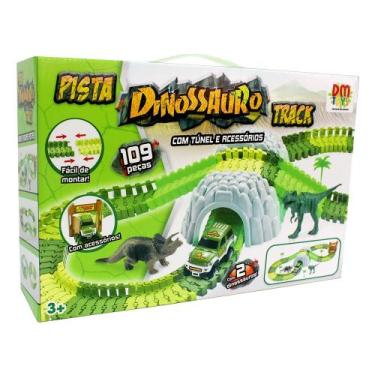 Imagem de Pista Dinossauro Track com Túnel e Acessórios 109 Peças - DMTOYS