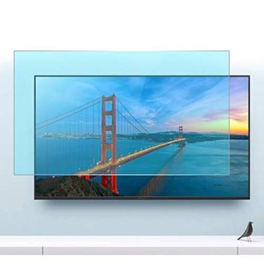 Imagem de BDSHL Filme de TV antirreflexo fácil de montar, filtro de luz azul adequado para todos, película anti-arranhões/poeira/anti-impressão digital protege os olhos (cor: fosco, tamanho: 60 polegadas 1327