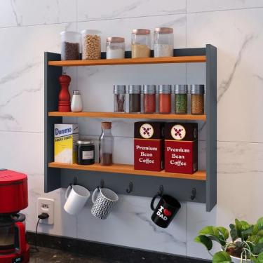 Imagem de Armario Café Multiuso Amelia Suspenso - Lojas RPM