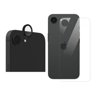 Imagem de Kit Proteção com Câmera Easy e Traseira Gel P/ iPhone 16e 5G - Smart S