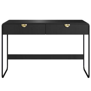 Imagem de Escrivaninha Organico 2 Gavetas 125 Cm 28067 Artesano Nero Preto