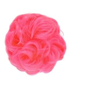 Imagem de Mulheres Bun Scrunchies 1 pçs ao redor no cabelo rabo de cavalo rosquinha coque acessórios de cabelo para mulheres sintético bagunçado cacheado ondulado chignon com envoltório de elástico Pão (Color