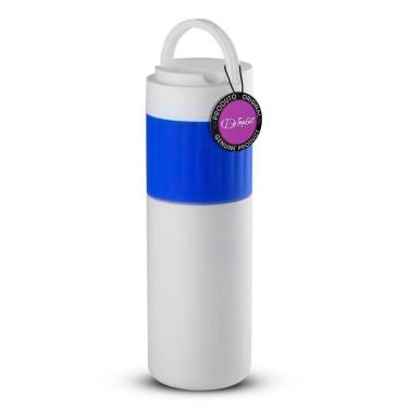 Imagem de Garrafa Térmica Inox 500Ml Apoio Celular Begin Topget - Azul