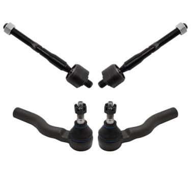 Imagem de Conjunto de terminais de tirante frontal interno externo 4 peças compatível com 10-12 Fusion Milan 2,5L 3,0L