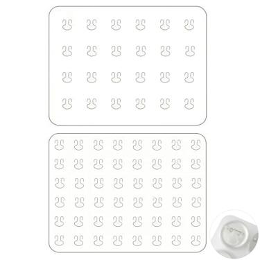 Imagem de Tomcrazy Pacote com 2 inserções para Ita Bag, suporte de alfinete, pode decorar placa de crachá para fãs de anime Wego G Size transparente, Branco