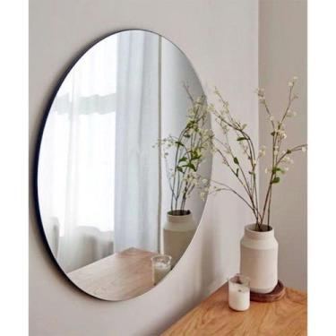 Imagem de Espelho Grande Decorativo de Parede Redondo Pintrest Para Banheiro Sal