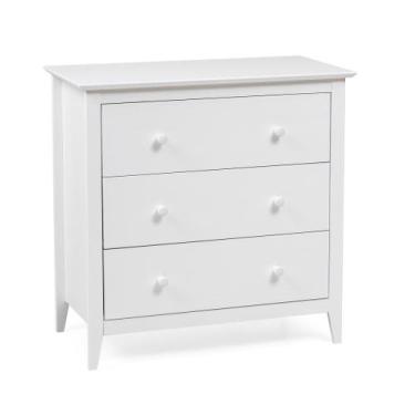 Imagem de Cômoda 3 Gavetas em Madeira Maciça Nest Artemobili, branco