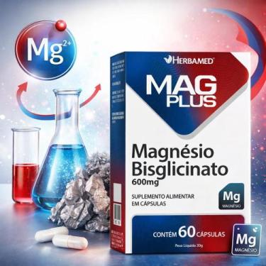 Imagem de Mag Plus Magnésio Bisglicinato Herbamed