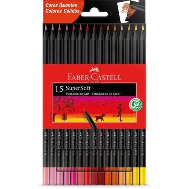 Imagem de Lápis De Cor Supersoft Com 15 Cores Quentes Faber-castell