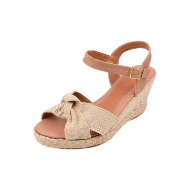 Imagem de Sandália Macerata Anabela Espadrille Juta