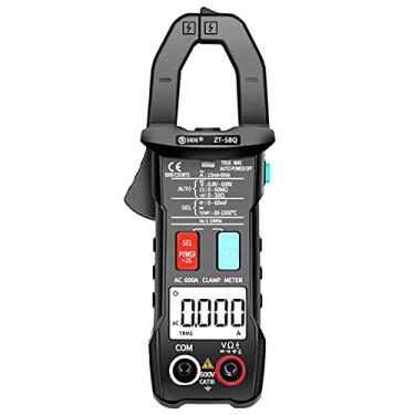 Imagem de Tingpai ZT-5BQ 6000 Contagens Teste NCV de Alta Precisão cate Amperímetro igente com Função BT True RMS Tipo cate Multímetro Medindo Tensão DC/AC Resistência de Corrente AC