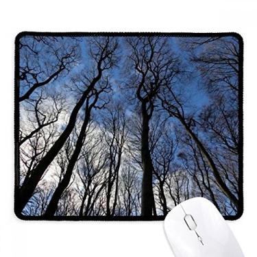 Imagem de Mousepad Blue Sky Green Forestry Science Nature Scenery Tapete de borracha para jogos