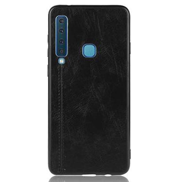 Imagem de GOGODOG Capa compatível com Samsung Galaxy A9 2018, capa completa, ultrafina, fosca, proteção para câmera, antiderrapante, resistente a arranhões, antiimpressões digitais, couro PU, capa traseira de