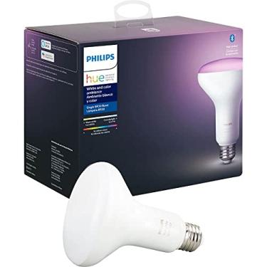 Imagem de Philips Hue Lâmpada 548503 Smart Light BR30, pacote único, ambiente branco e colorido