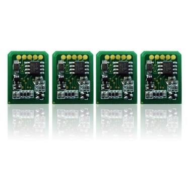 Imagem de Kit 4 Chip Tankfull Para Okidata C6100 C5800 C5600 C5750 CMYK - para 2
