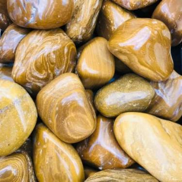 Imagem de Jaspe Amarelo Natural Pedra Rolada Cristal da Saúde - Aromania Essênci