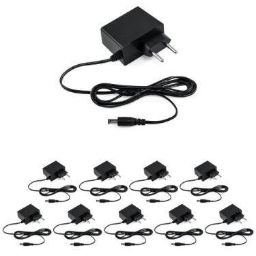 Imagem de Kit 10 Fontes de Alimentação 12V 1A AC/DC EF 1201 L Intelbras