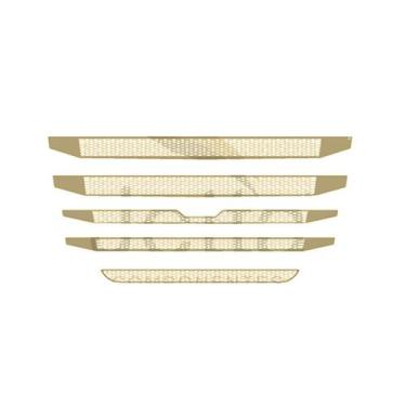 Imagem de Jogo Aplique Mascara Grade Para S5 P Moderno Dourado - Venka