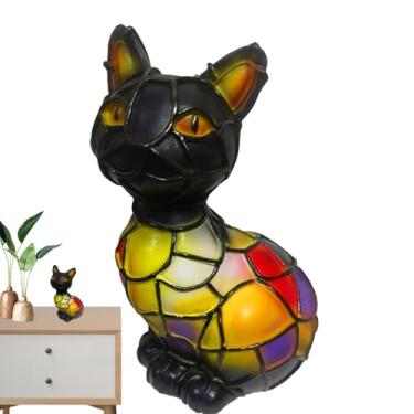 Imagem de Lâmpadas De Mesa Animal, Luminária de Mesa LED Animal de Resina, Iluminação Noturna Artesanal Vintage Decorativa Para Mesa De Cabeceira Escritório Quarto Home