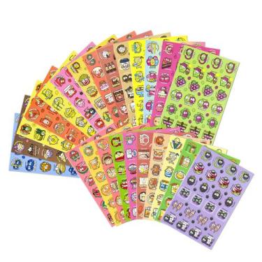 Imagem de Adesivos Scratch and Sniff VKPI 576 peças de frutas e alimentos
