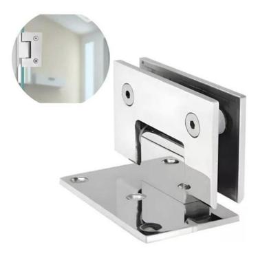 Imagem de Kit 2 Dobradiças Inox 201 180 1011 Porta Box Vid/Vid Gv48