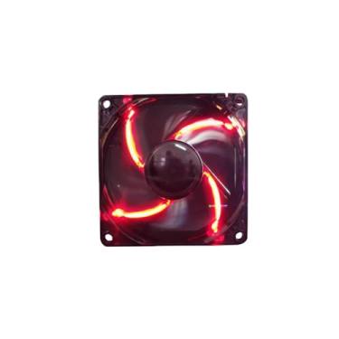Imagem de Ventilador de resfriamento de CPU para laptop, ventilador de chassi para PCCOOLER F82Y 8CM, luz vermelha, novo