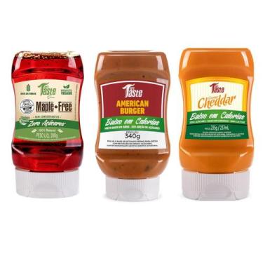 Imagem de Kit 3 molho maple molho american burguer molho cheddar zero - MRS TAST