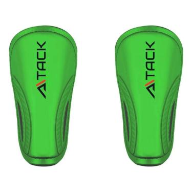 Imagem de Caneleira Futebol Pvc Leve 16X9Cm Resist Verde