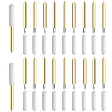 Imagem de UTNVBTR Lâmina de Ponta Fina Premium de 20 Unidades Compatível com Cricut Maker 3/Maker/Explore 3/Explore Air 2/Air/One/Venture, Lâmina de Ponta Fina para Cortar Cortes de Vinil Brilhante, Cartolina,