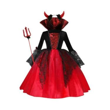 Imagem de Fantasia De Halloween Para Crianças, Fantasia De Vampiro Para Meninas,