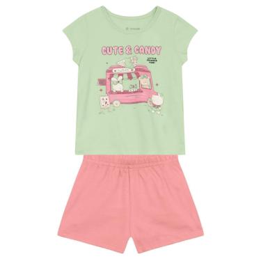 Imagem de Conjunto infantil menina de coelhinho com glitter Brandili-Feminino