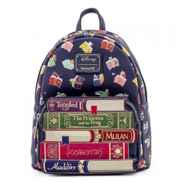 Imagem de Mochila Escolar Infantil Loungefly Disney Livros Mágicos para Crianças a Partir de 10 Anos, Azul